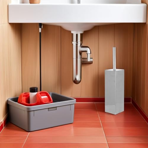 Cuvette de toilette propre grâce à la brosse WC Uonlytech manche long - 8