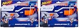 NERF Hasbro B9837EU40 B9837EU4 - N-Strike Elite Disruptor Spielzeugblaster, mit Trommelmagazin, 22.5x32x7.5cm (Packung mit 2)