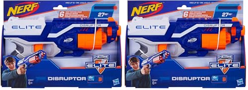 Nerf Elite Disruptor et 6 Flechettes Elite Officielles (Lot de 2)
