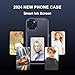 GLIMALL 5 in 1 e Ink Phone Case for iPhone 15, Smart NFC Ink Screen Phone Case, with Screen Protector [2 Pack] + Camera Lens Protectors [2 Pack], DIY Photos, Anti-Scratch
