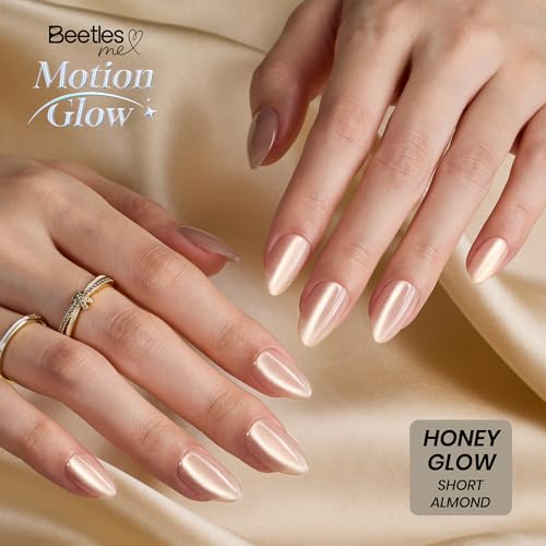 32-Pc Beetles Motion Glow Cat Eye Short Almond Press-On Nails Kit (various) 3.59 w/ S and S + Free Shipping w/ + 55% Off Code 713HICWD - image 4