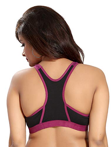 Image of Fabme Women's Hosiery Cotton Seamless Non-Padded Non Wired Bra