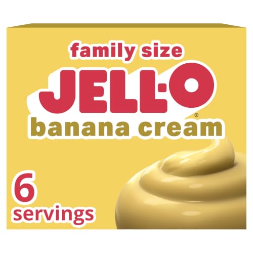 Jell-O Instant Pudding & Pie Filling, Family Size, Banana Cr...