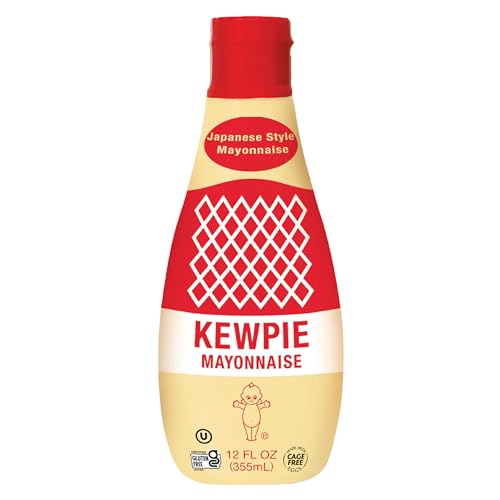 KEWPIE Mayonnaise (Product of USA), Authentic Japanese-Style Mayonnaise, Rich & Creamy Umami Flavor, Made With Cage-Free Eggs, Gluten Free, Kosher Condiment, Perfect for Sandwiches, Sushi, Salads & Dips, 12 oz