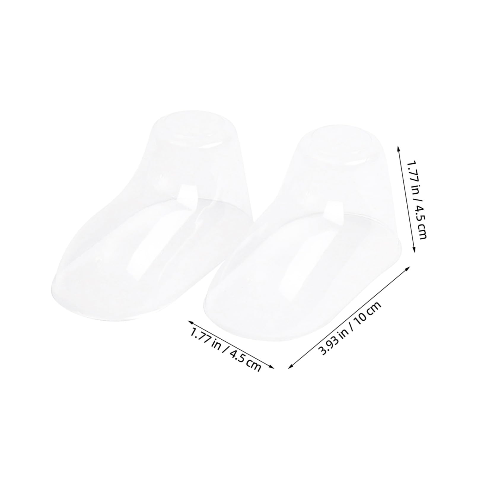 Didiseaon Hormas para Zapatos de Ñiño Pvc Transparente 10cm 100 Piezas