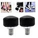 Neroyaner Speed Roller Skate Brakes Rubber Roller Skate Toe Stoppers Wear-Resistant Height Adjustable Quad Stopper Roller Skating Accessories Black 2PCS