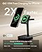 ESR Qi2 3 in 1 Wireless Charging Station, [Certified] Apple Watch Charger & 15W Qi2 MagSafe Charger Stand for iPhone, Wireless Charger for Multiple Devices iPhone 16/15/14/13&Watch&AirPods,Black