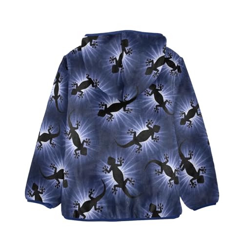 CHIFIGNO Black Gecko Toddler Boy Zip up Jacket Lightweight Soft Sweatshirt Jacket 3T2