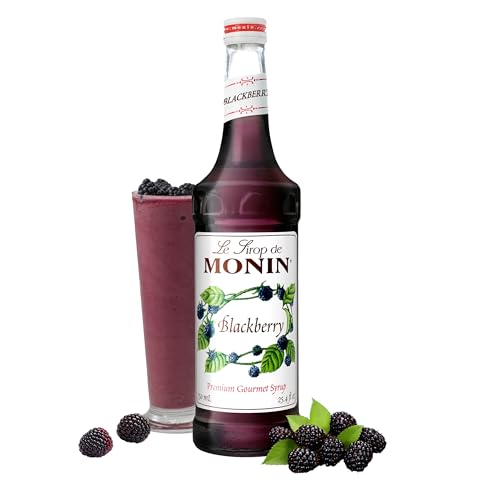 Monin - Blackberry Syrup, Soft and Succulent, Great for Cocktails, Lemonades, and Sodas, Gluten-Free, Non-GMO (750 ml)