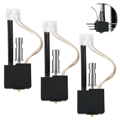 3 Stück Anycubic Kobra 3 Hotend Kobra S1 Zubehör Kompatibel mit Combo/Ace Pro Hochtemperaturbeständige 0 4mm Messingdüsen Kompatibel mit Verschiedenen Verbrauchsmaterialien