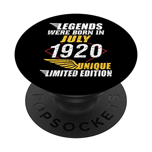 Cumpleaños Julio 1920 Edición Limitada Regalo Legend July PopSockets PopGrip Intercambiable