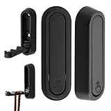 Mooche Super Durable Alloy Safety Garderobenhaken, Schwarz, Klappbar, Geeignet für Mäntel, Taschen und Hüte, 2 Haken zum Anschrauben, Ggeeignet für Schulen, Arbeitsplätze, Hotels und Privathaushalte