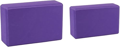 Bloque de yoga - Espuma EVA de látex sin soporte - Superficie antideslizante suave con bisel para yoga, pilates, meditación - Accesorios de yoga