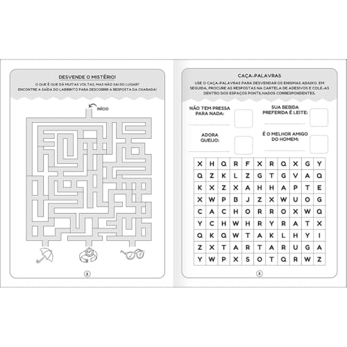 Tilibra - Cartilha de Atividades Jogos e Passatempos Aprender, Brincar e Colorir 16 Folhas