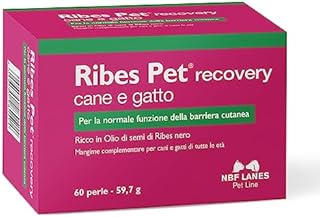 NBF Lanes | Porzeczka Pet Recovery pies i kot, 60 apetycznych koralików, dla normalnej funkcji bariery Cutanea