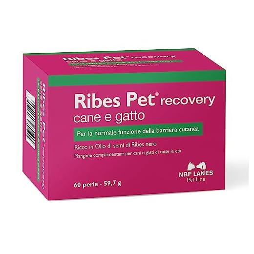 SICIL ZOOTECNICA integratore Alimentare per Cani e Gatti Ribes-Pet Recovery 60 Perle