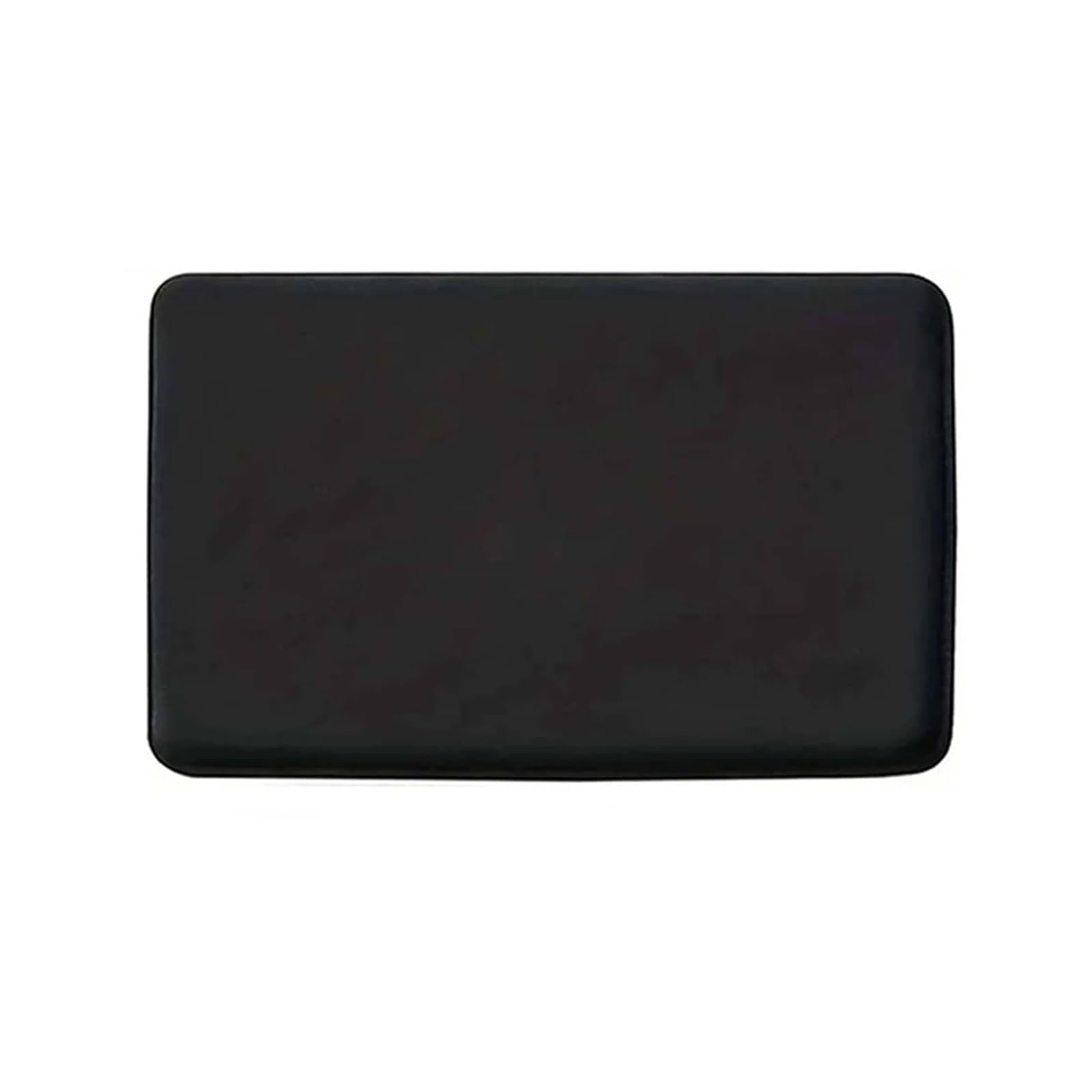 Shower Mat Solid color sponge flat bathroom bathtub anti-skid and absorbent floor mat(Black,400MMx600MM)