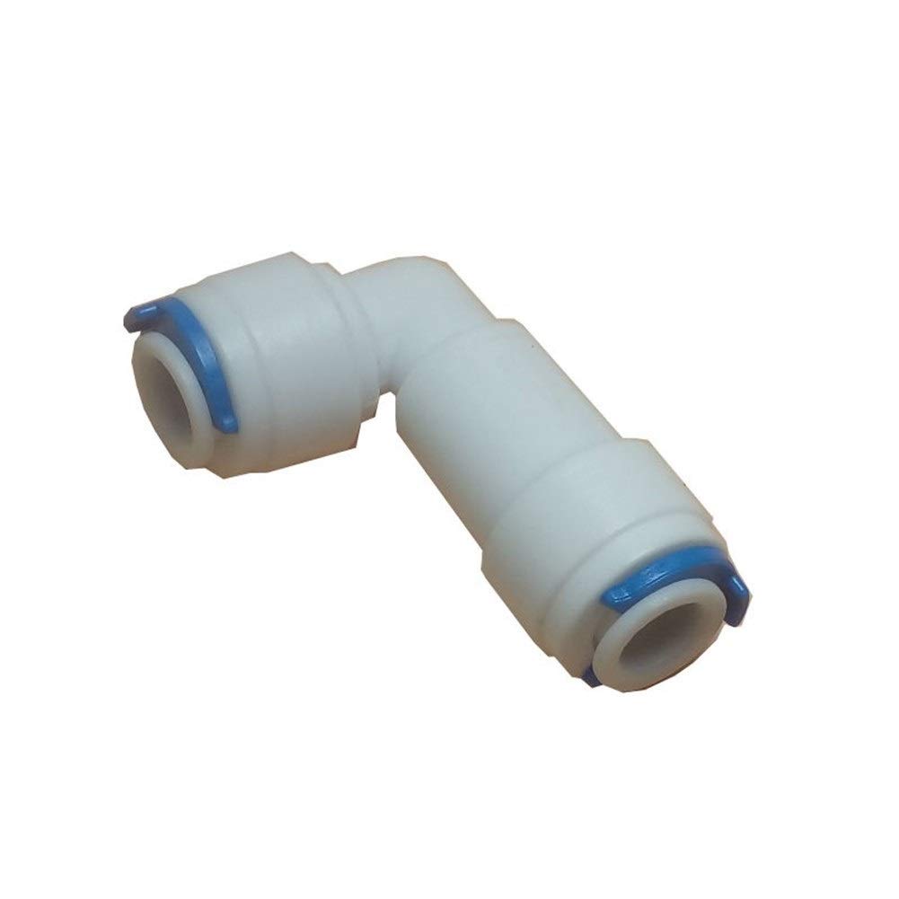 HDPHCRIUN Check Valves Valve/Elbow Quick Connect 1/4 Inch OD Tube Push in in with Clamp and Seal for RO Fittings