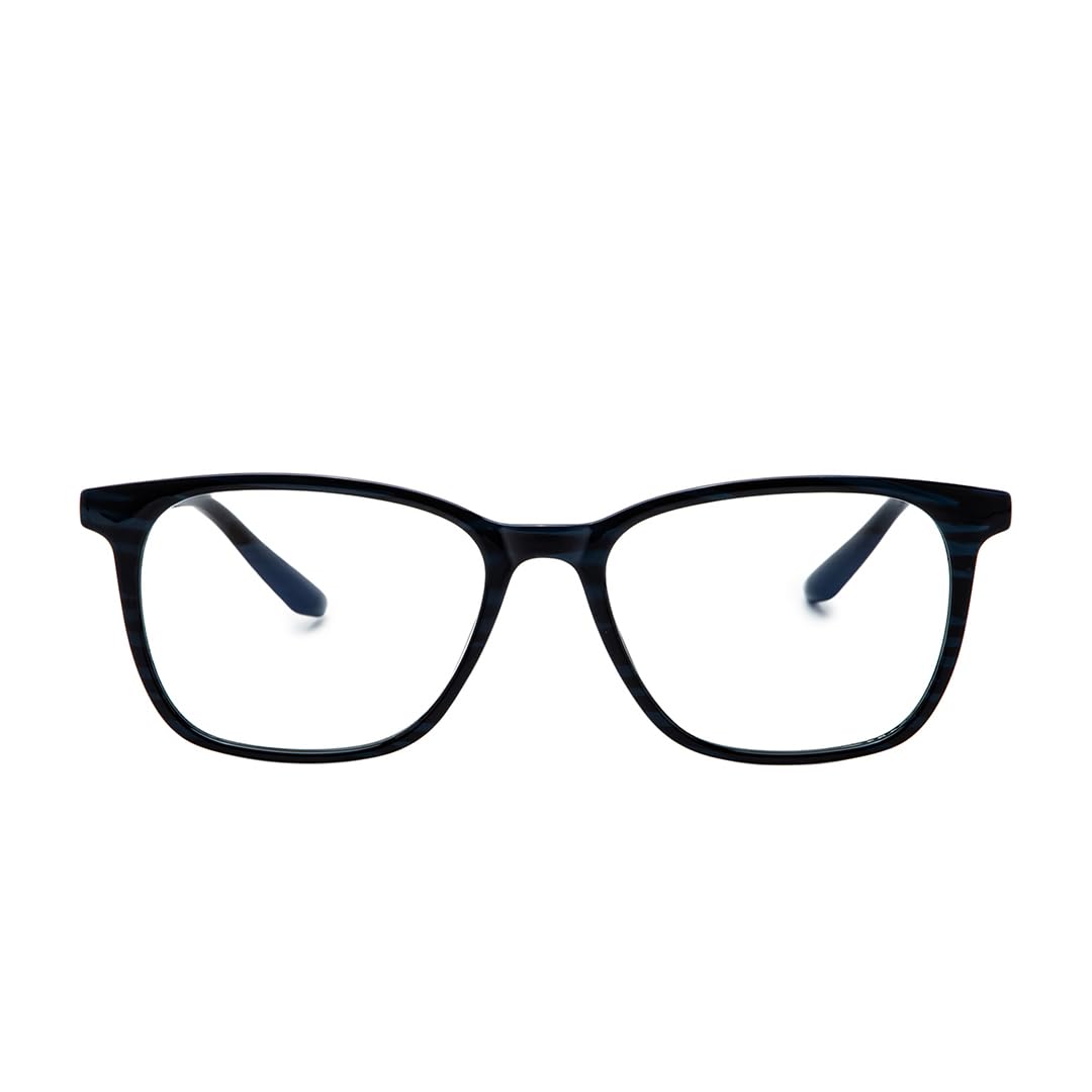 Intellilens | Zero Power Blue Cut Computer Glasses | Anti Glare, Lightweight & Blocks Harmful Rays | UV Protection Specs | For Men & Women | Blue | Square | Medium (B0BDMLG33D) Amazon Price History, Amazon Price Tracker