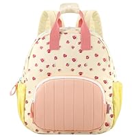 GAGAKU Toddler Backpack for Girls - Kids Backpacks Mini Children Backpack 2-5 years Cartoon Breathable Comfortable Preschool Kindergarten Elementary Rucksack Travel Bag - Pink Strawberry