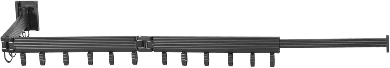 Luxshiny Retractable Wall Mounted Clothes Drying Rack Laundry Hanger Space-Saving High Capacity Indoor Outdoor Use with Smooth Surface and Easy Installation