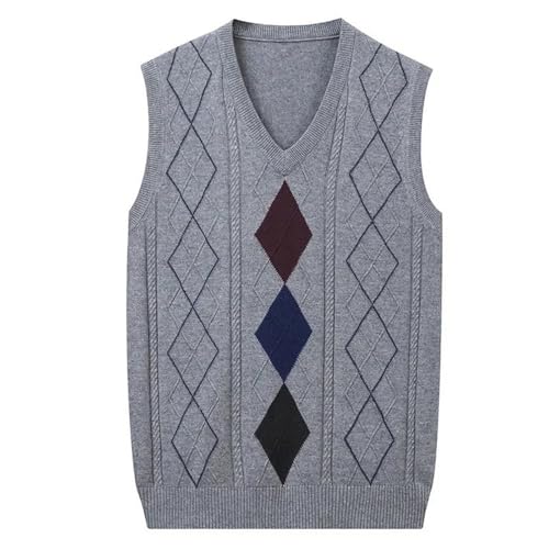Men's Winter Sweater Vest - Knitwear Solid Color Sleeveless Men's Vest Casual Slim-Fit Plaid For Business2