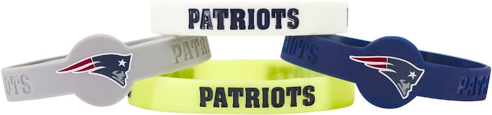 NFL Silicone Bracelets, 4-Pack