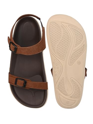 Image of FENTACIA Men Ankle Strap Sandals