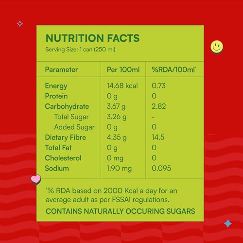 Image of Hadō Guava Chilli Crafted Soda, Pack of 4, 250ml Each, Spicy Fizzy Drink with 10g Fibre, 0g Added Sugar, Monk Fruit Sweetened