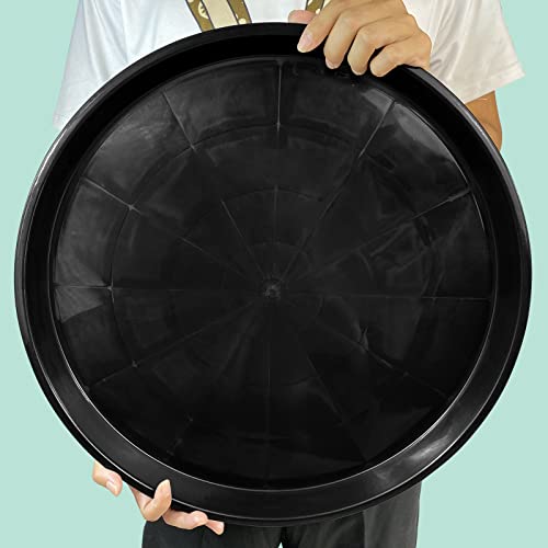 Dunpute Plant Saucer 16 18 20 Inch, 4 Pack Heavy Duty Large Plant Tray For Planter Pot, Plastic Flower Pot Saucers Drip Water Trays For Indoors And Outdoors (16 Inch) #TOP3