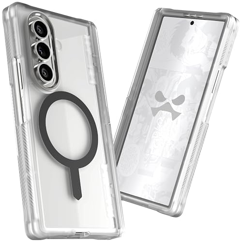 Image of Ghostek Covert Clear Galaxy Fold 7 Case with Built-in Kickstand, MagSafe and Full Hinge Protection Designed for 2025 Samsung Galaxy Z Fold7 (8 inch) (Clear Matte)