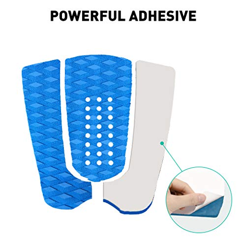 image for Seafard 3 Piece EVA Surfboard Deck Traction Pads, Surf Traction Pad wi