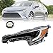 Yunnergo 81150-02U60 Left Headlight Assembly Compatible with 2023 2024 2025 Corolla SE/XLE/XSE Headlamp Driver Side
