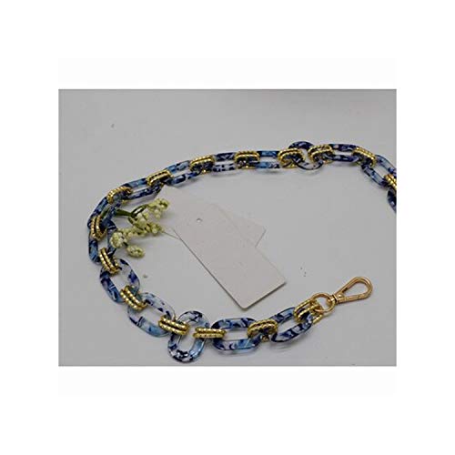 Big Size Resin Bag Strap Schicke Dame Flache Umhängetasche Gürtel Länge Silber oder Gold Shl Gold Hardware 110Cm