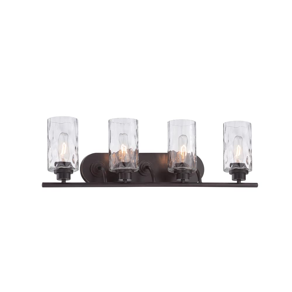 Designers Fountain Gramercy Park 4-Light Bathroom Vanity Light Fixture, Old English Bronze, 87104-OEB