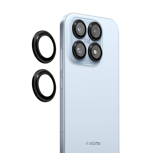 Image of amazon basics Camera Glass Lens Protector Ring for Xiaomi 17 5G Case Friendly with Edge to Edge Coverage and Easy Installation (Black)