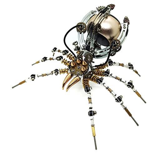 Puzzle metalowe 3D, zestaw do samodzielnego montażu Spider Speaker zestaw modeli, odłączane puzzle 3D zestaw do budowania ze stali nierdzewnej dla dorosłych, zabawka edukacyjna, łamigłówka ozdoba na