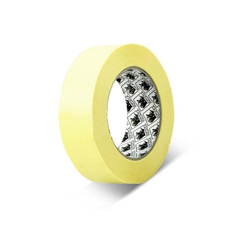 INDASA 48mm Low Bake Masking Tape 2" Box of 20 Rolls - Low Residue - Suitable For Use In Low Bake Ovens