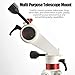 Altazimuth Telescope Mount, Alt-az Reflector Telescope Equatorial Mount, 3/8” Thread for Tripod Telescopes for Adults Astronomy, Coarse & Fine Adjustment, 22LBS Capacity