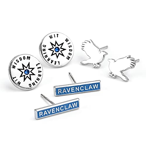 Official Harry Potter Ravenclaw Set of 3 Stud Earrings