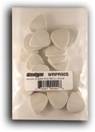 Wedgie WRPR50S 5.0mm Soft Wedgie Rubber Pick Refill, 18 Pieces