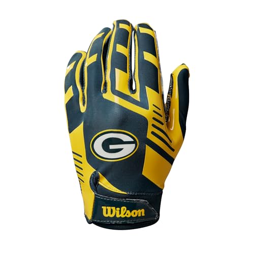 Image of Wilson NFL Stretch Fit Football Gloves - Youth and Adult Sizes