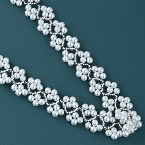 Pearl Bridal Belt Wedding Dress Belts Crystal Beaded Belt for Women and Girls3