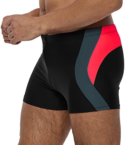 Arcweg Badehose Herren Eng Kurz Badeshorts mit Tunnelzug Schwimmhose Wassersport Kurze Hose UV Schutz Jungen Schwimmwear Schulschwimmen