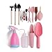 My Decor Mini Garden Tools Set, 15Pcs Succulent Transplanting Miniature Fairy Garden Planting Gardening Hand Tools Set for Indoor Garden Plant Care (15Pcs)