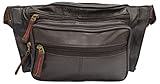 Genuine Leather Concealed Carry Pistol Pouch Ultimate Fanny Pack Holster Waist Pack with RFID...