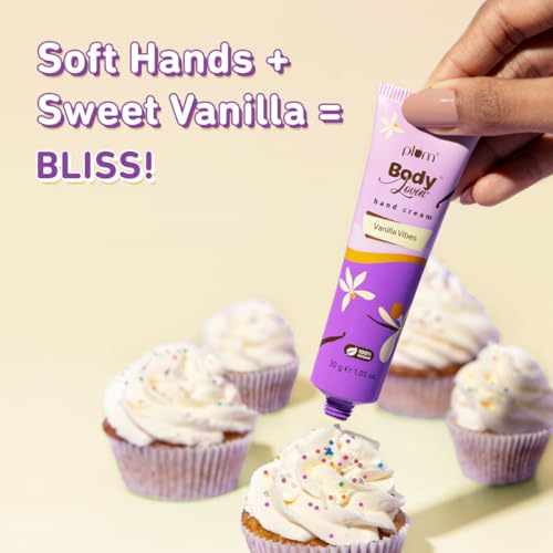 Image of Plum BodyLovin' Vanilla Moisture & Glow Duo | Deep Nourishing Body Oil + Shea Butter Hand Cream | Soft Smooth Skin | Non-Greasy Vanilla Care | Body Oil 100ml + Hand Cream 30g