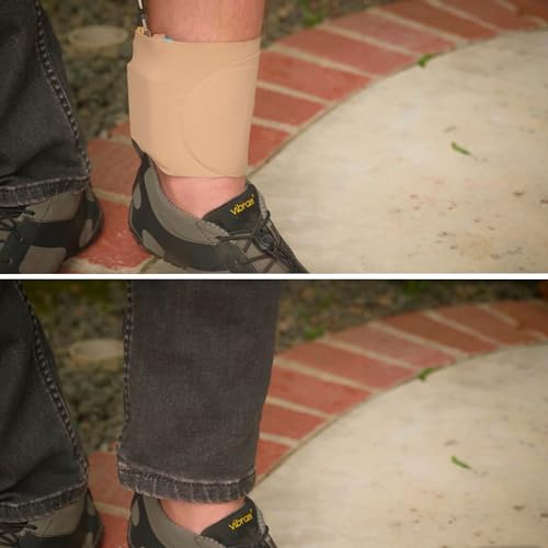 URSA Ankle Straps: Low-Profile, Soft, Stretchy & Breathable Transmitter Straps for Location Sound, Theatre, Wedding Shoots & More (Beige, Ankle)4