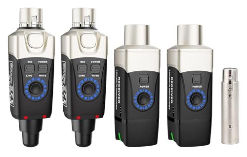 Xvive U3D Dual Wireless Audio System for Dynamic Microphones and Active Monitors