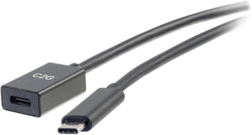 Miniatura 5 de Legrand - C2G - Cable de extensión USB C 5G, cable de extensión corto USB, cable de extensión USB negro, cable de extensión USB de alta velocidad,